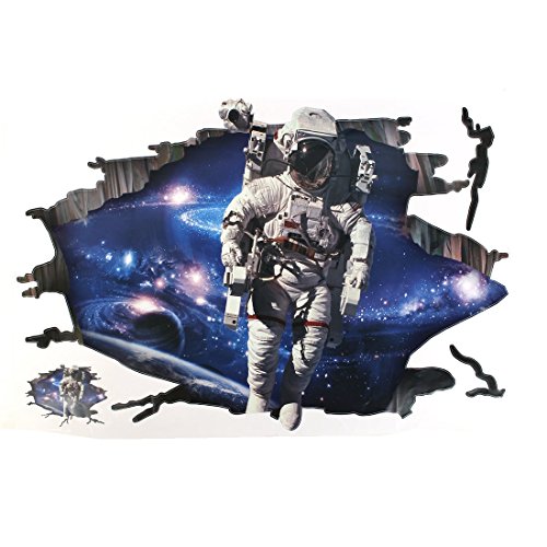 Uxcell outer space astronaut pattern room decor lifelik…