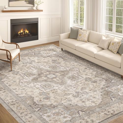 EIEIHOUSE Area Rug Washable Vintage Rugs