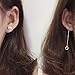 A&C Fashion Korean Version Alloy Asymmetry Geometric Shapes Earrings for Women. Unique Handmade Earrings Jewelry for Girl. (Silver Color)