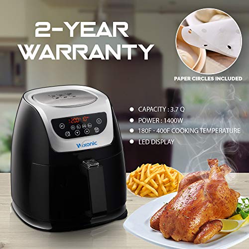 Wixonic OilFree Hot Air Fryer Oven, Electric Oilless Hot Air Cooker