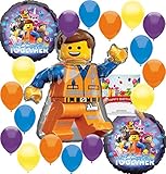 Lego Movie 2 Deluxe Balloon Decoration Bundle for (Any Birthday)