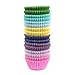 Xlloest Mini Cupcake Liners Muffin Wrappers Rainbow Bright Baking Cups Paper, 400 Pack