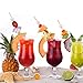 Blulu 200 Pack Cocktail Picks Fancy Toothpicks for Appetizers 4.7 Inch Pearl Cocktail Skewers for Drink Bamboo Flavored Stick Charcuterie Fruit Food Accessories Birthday Wedding Party Decor