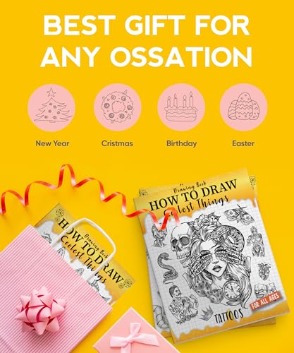How to Draw Coolest Things Tattoos: Unleash Your Inner Artist and Learn to Sketching Body Art. Creative and Step-by-Step Guide to Drawing Unique Styles