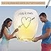 GOCHANGE Chinese Lanterns, 20 Pack Sky Lanterns - 100% Biodegradable, Eco-Friendly, Paper Lanterns for Weddings, Celebrations, Memorial Ceremonies, White Flying Sky Lanterns