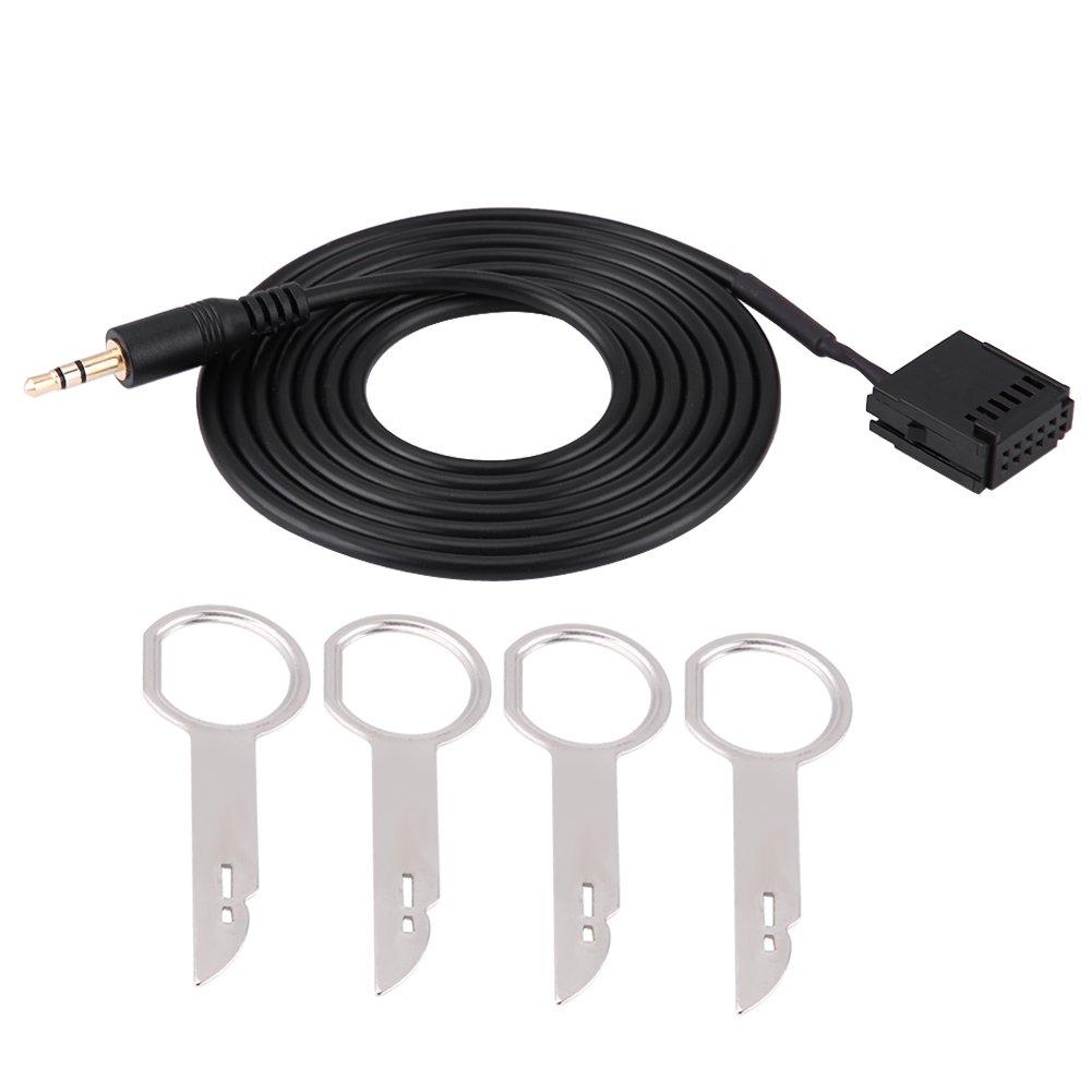 Car Aux Cable Aux Adapter for Ford 6000CD Mondeo Fiesta with CD Removal Keys