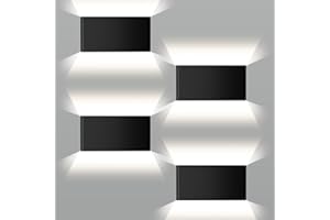 Modern Indoor Wall Sconce, 15W Dimmable 5CCT (3000K-6500K), Up and Down Lighting LED Wall Sconce, for Bedroom, Living Room, H