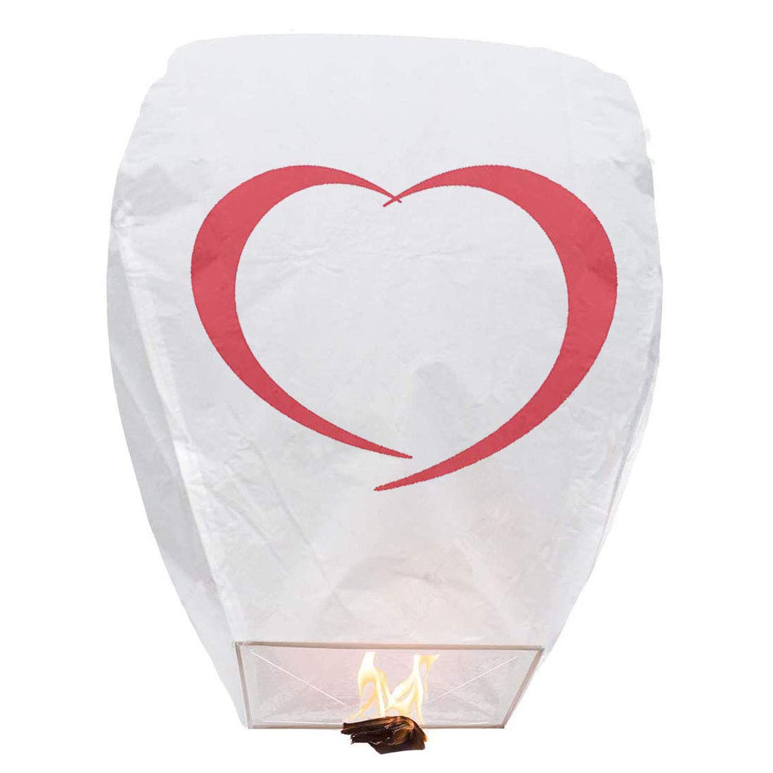 Chinese Sky Lanterns, Floating Lantern No Assembly Required Wish Lights (White)(Huge) for Weddings, New Years, Festivals, Memorials & More, Japanese Paper Lantern(6 Pack)