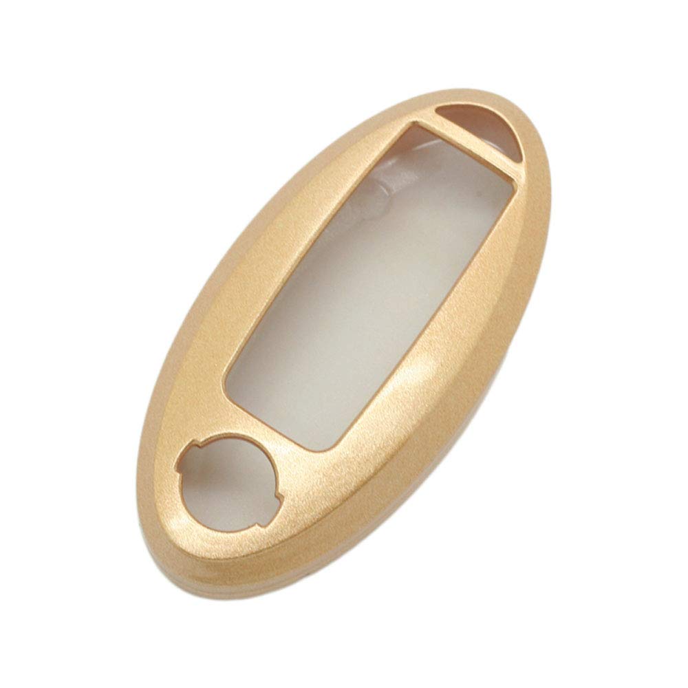 BROVACS Paint Metallic Colour Shell Cover ABS Hard Case Holder Compatible with NISSAN Smart Remote Key Fob SV0500 Gold