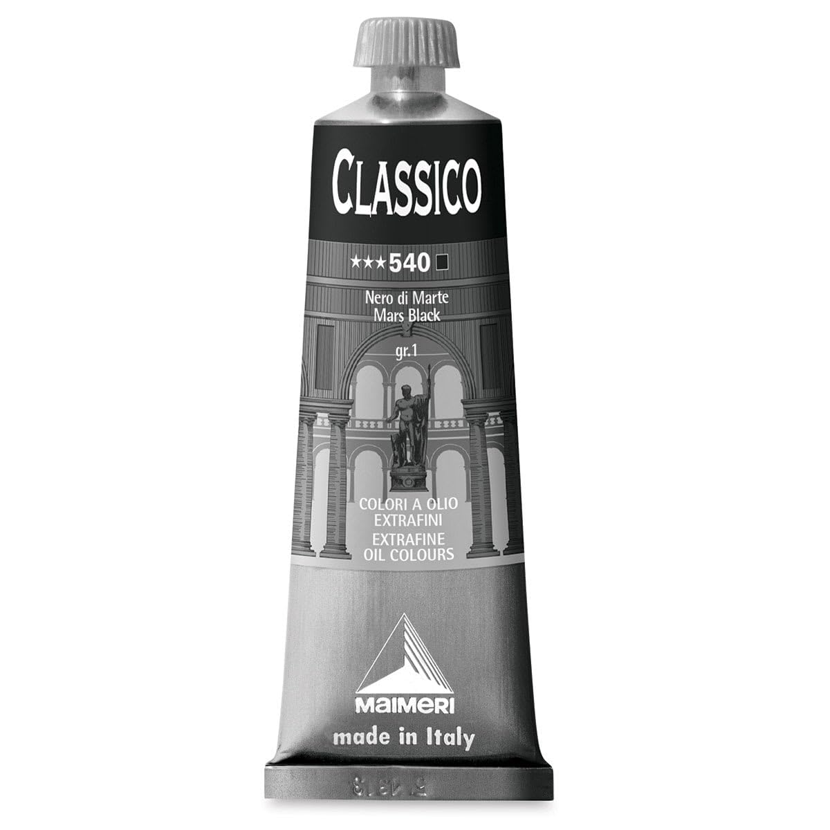 MAIMERI Classico 60 ml Extra Fine Artist Oil Colour, Mars Black