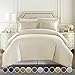 HC Collection Duvet Cover - Cream King Size Duvet Cover - 3 Piece Soft Breathable Microfiber Duvet Cover Set with Zipper Closure & 2 Pillow Shams