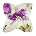 TONY & CANDICE Women's Graphic Print 100% Silk, Silk Scarf Square, 33X33 Inches (Pink Flowers Print)