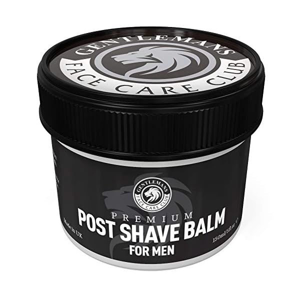 Aftershave Balm For Men - Gentlemans Face Care Club Vegan Friendly After Shave Post Shave Gel With Witch Hazel + Aloe…