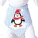 Tail Trends Christmas Dog Bandanas Penguin Designer Appliques 100% Cotton