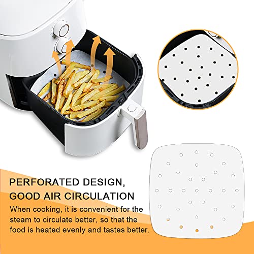 GZHOK 100pcs Air Fryer Liners，Parchment Paper Sheets for Toaster Oven