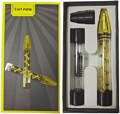 Twisty Glass Blunt,URJOY Glass Tip Rolling Blunt, Mechanical Adapter for Tea, Herb Leaves, Coffee, Grains, Spices,or Other Coffee Beans