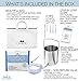 Stainless Steel Enema Cleaning Bucket Kit. 2 Quart, System for Woman, Men and Kids, Coffee, Water Colon Cleanstream Detox Enemas Pack. Includes 5 Tips, Non-Return Safety Valve and Storage Bag