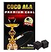 Coco Ala 72 Pcs Charcoal 100% Natural Coconut Hookah Shisha Coal Hookah Coals