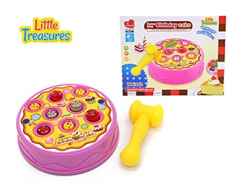 Birthday Cake Arcade Game - Hammer Pounding toy for Kids Fun Playtime