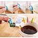 BoNaYuanDa 10 PCS Snail Shape Silicone Cup Mug Tea Bag Holders for Hanging Tea Bag,Wine Glass Marker Charms