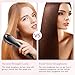 Hair Straightener Brush, LARMHOI Ceramic Hair Straightening with Anti-scald/Auto Shut Off/Digital Controls, Electrical Heated Hair Straightening Brush for Women Home Travel Frizz Wave Hair