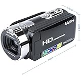 Vlogging Camera Video Camera Camcorder Digital Recorder,Kimire HD 1080P 24 MP 16X Powerful Digital Zoom Video Camcorder 2.7 Inch LCD With 270 Degree Rotation Screen (312P)