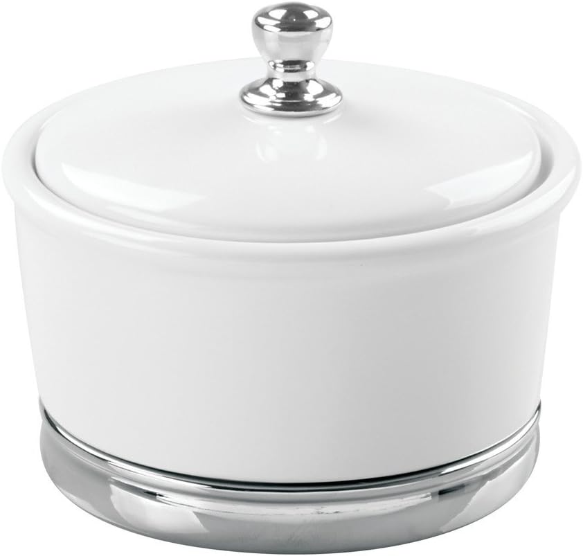 InterDesign - York - Bombona de cerámica, para tocador del cuarto de