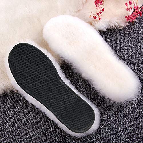 Aroma Season Electric Heated Insoles with Wool Foot Warmer for Cold Feet Winter Outdoor Hiking Skiing Fishing Hunting, for Men and Women (Men 10~11)