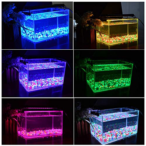 Lustaled Dimmable RGB LED Aquarium Hood Light 8W Color Changing LED
