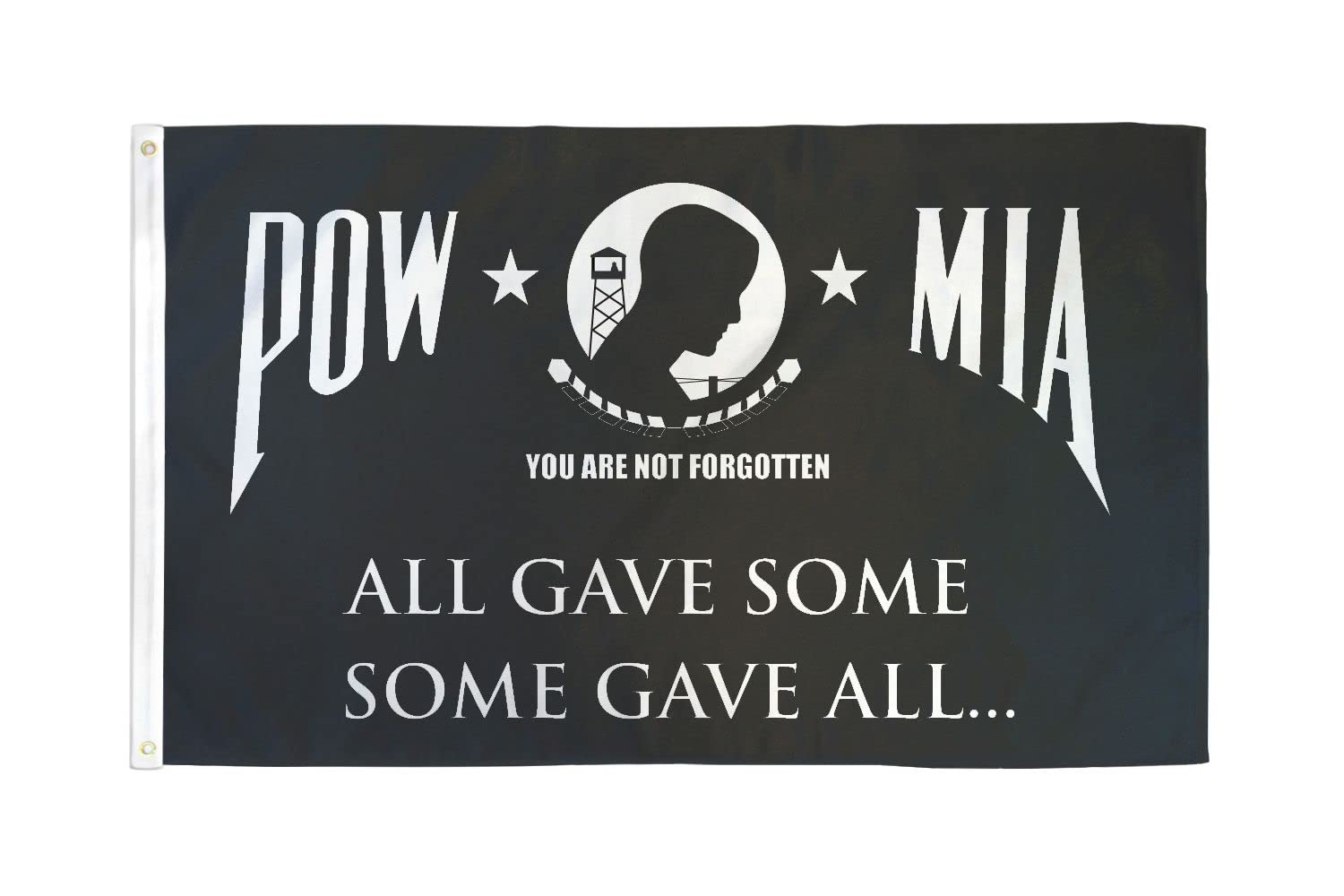 AZ FLAG - Pow-Mia Some Gave All Flag - 3x5 Ft - 100D Polyester American Pow Mia Remember Banner with Two Metal Grommets - Fade Resistant - Vivid Colors - 3' x 5' Feet - 150x90 Cm