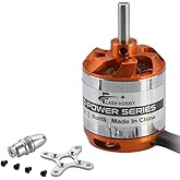 FLASH HOBBY D2836 Brushless Outrunner Motor 2~4S Helicopter RC Motor for RC Airplane Fixed-Wing Drone FPV (1500KV)