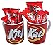 Christmas 2023 Gift Set Kit Kat Ceramic Coffee Mugs with Chocolate Crisp Wafers