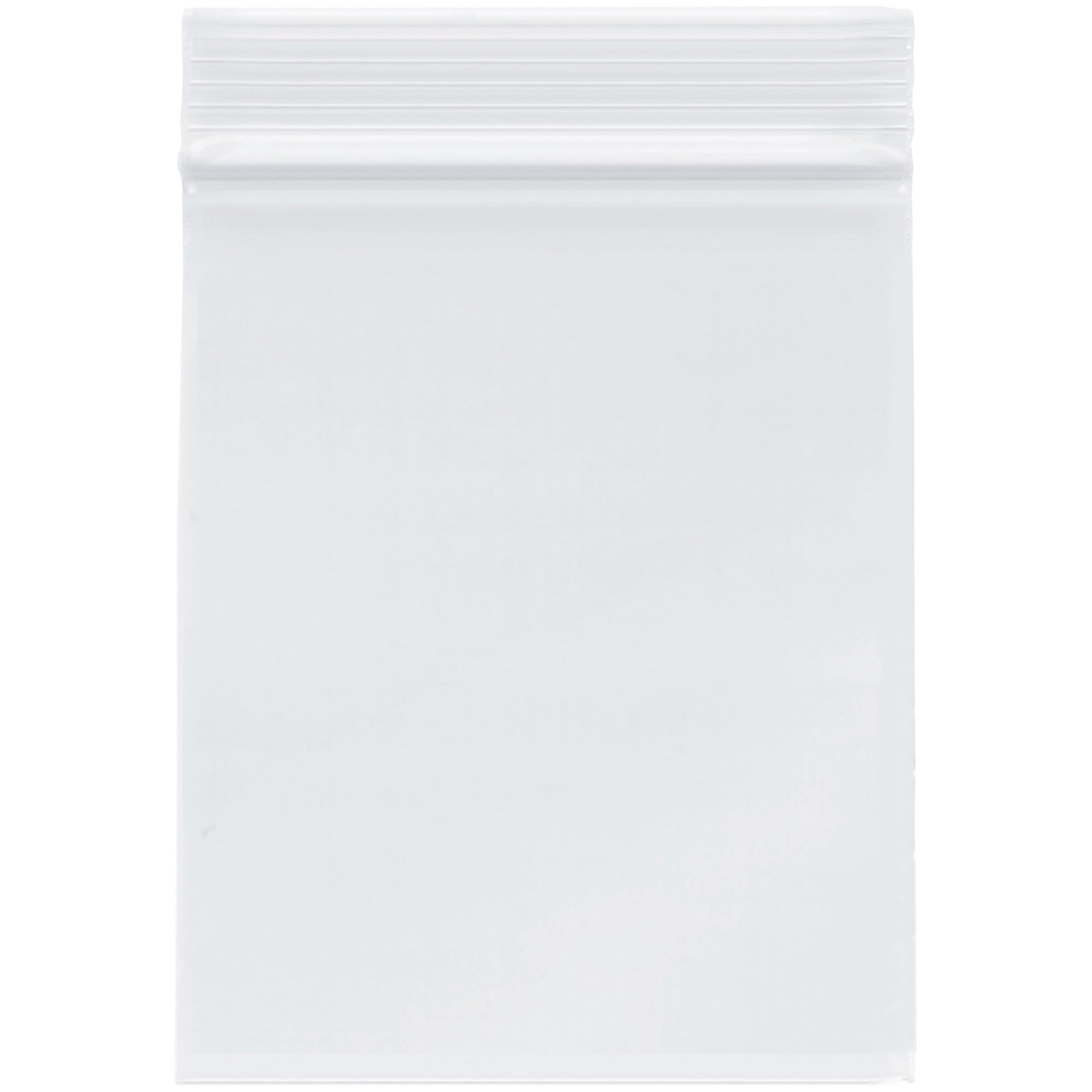 Plymor Zipper Reclosable Plastic Bags, 2 Mil, 4" x 5" (Pack of 100)