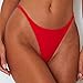 ForBeautyShe Women's Sexy Thong Bottom Two Piece Bikini Double Shoulder Straps Cute Swimsuit Triangle Bathing Suit