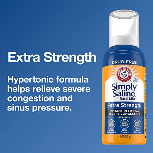 Arm & Hammer Simply Saline Extra Strength Nasal Mist 4.6oz, Hypertonic