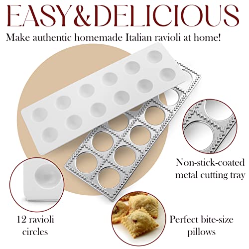 Bellemain Ravioli Maker Press Pelmeni Mold, Pierogi Press, Potsticker