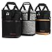Opux 4 Bottle Insulated Wine Cooler Bag - Leakproof Padded Portable Wine Bottle Carrier for Travel Picnic BYOB Gift (Black)