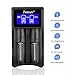 Zeasun Smart Battery Charger for 14500 16340 18650 26650 AA AAA 18490 18350 17670 17500 LCD Display USB Universal Battery Charger for Li-ion Ni-MH Ni-CD LiFePO4 Rechargeable Batteries