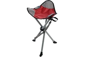 TRAVEL CHAIR TravelChair Slacker Chair, Portable Tripod Chair for Outdoor Adventures, Red, One Size (1389VR)