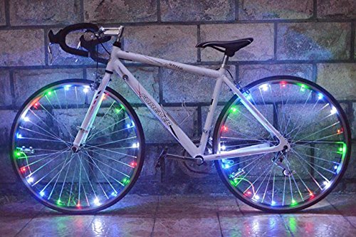 Bicycle Wheel Lights - Ultra Bright Waterproof LED by Oceanstar (Multi-Color) - Thumbnail 2