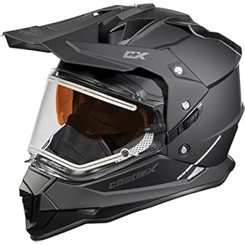 Castle X Mode Dual-Sport SV Electric Snowmobile Helmet (XLG, Matte Black)