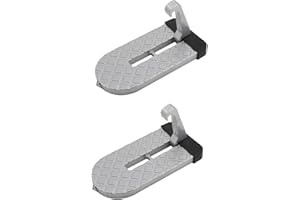 SWPATO 2 Pack Car Door Step with Glass Breaker Safety Hammer & Roof Rack Access,Car Automotive Foldable Roof Rack Door Step - Fits Most Car, for SUV and Truck, Max Load 400 lbs