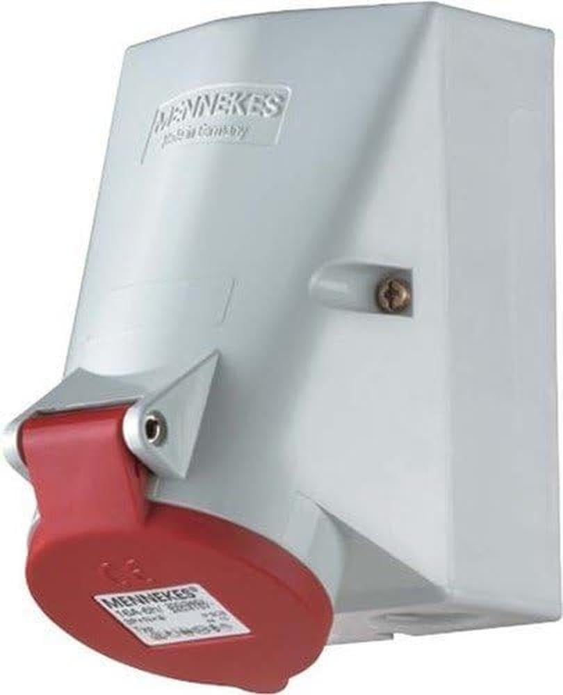 Mennekes 4 19 1 piece (S) connection of electrical cable electrical cable plug - (Right, red, white, IP44, 1 piece (S))