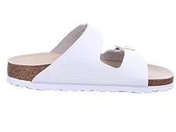 Birkenstock Unisex Arizona White Sandals - 6-6.5