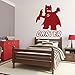 Personalized Wall Decals - Lego Batman with Name Below - Superhero Party Decorations, Kids Bedroom Wall Stickers, DC Comics