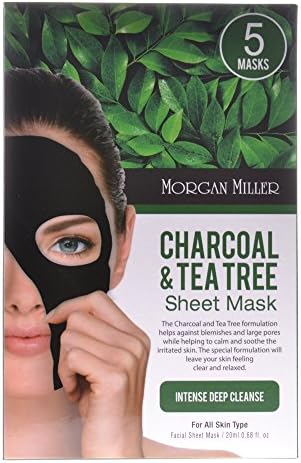 Morgan Miller Charcoal &amp; Tea Tree Sheet Mask (5ct)