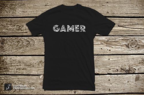 Gamer Classic Video Game Console Controller Collage Shirt - Nintendo, Sega, Playstation, Xbox, Atari, Sony, Gameboy (Glow in the Dark)