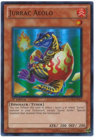 Yu-Gi-Oh! - Jurrac Aeolo (HA04-EN017) - Hidden Arsenal 4: Trishulas Triumph - 1st Edition - Super Rare