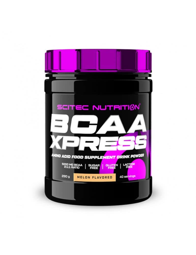 Scitec Nutrition BCAA Xpress, Sugar, Gluten & Lactose-Free, 5g Pure BCAA, Muscle Recovery & Growth, 2:1:1 Amino Acid Ratio, Flavoured & Easy Mixing, 280 g, Melon