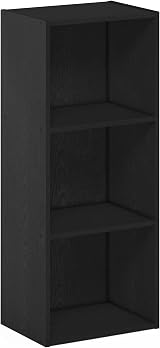 Furinno LUDER 3-Cube Bookshelf Blackwood 30.5W x 80H x 23.6D cm view 6